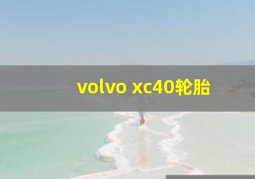 volvo xc40轮胎